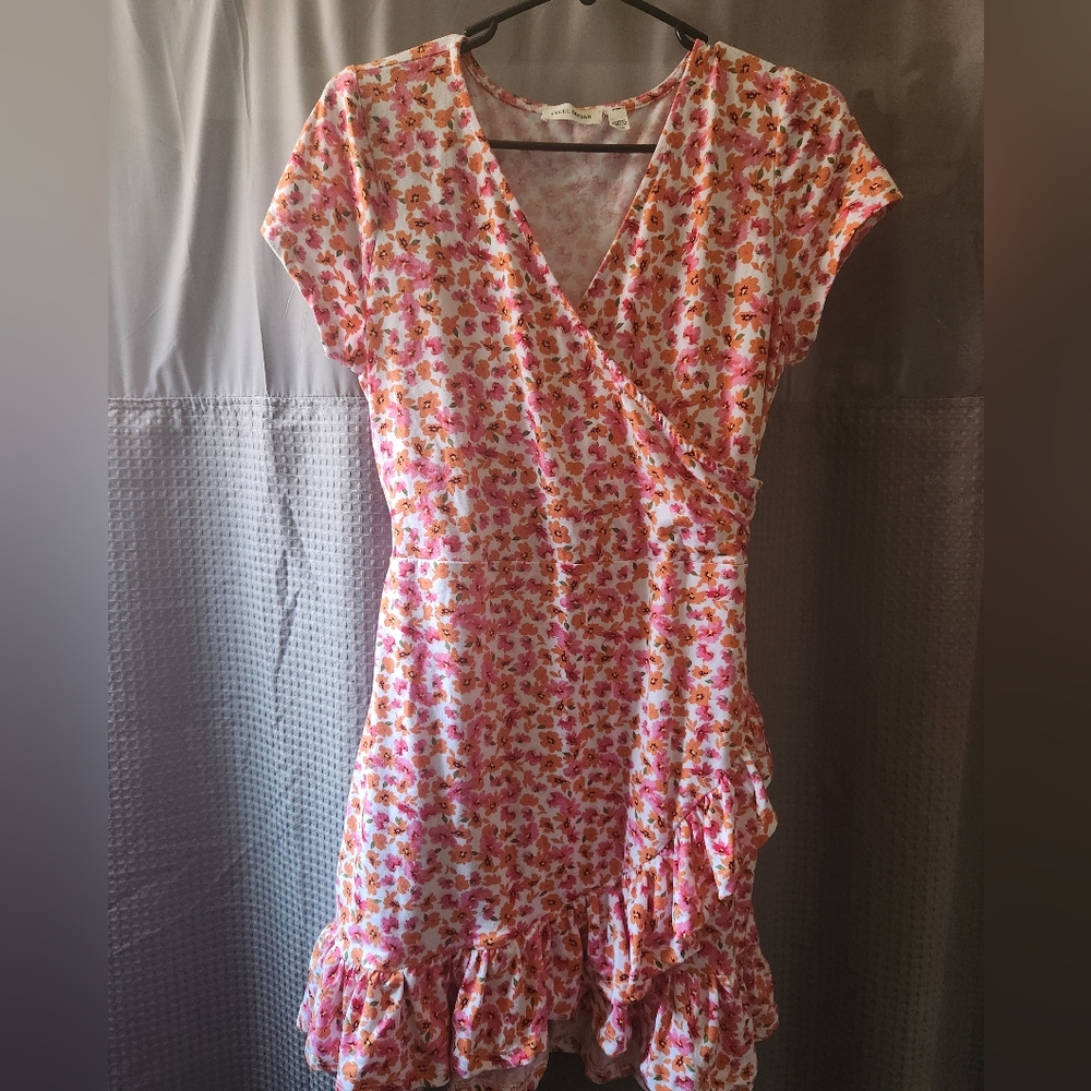 Rebel Sugar Pink and Orange Floral Dress